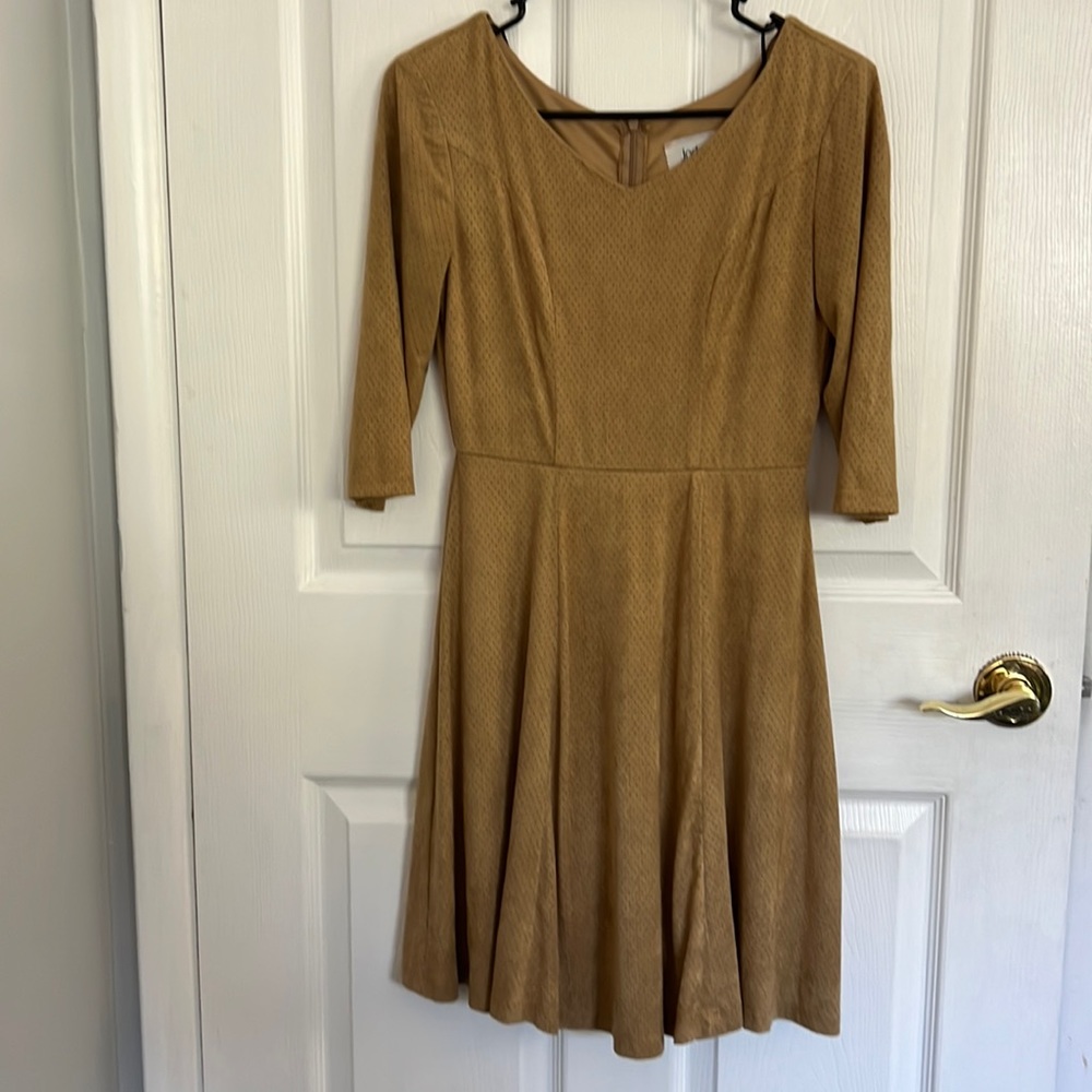 Jody California Tan Dot Dress